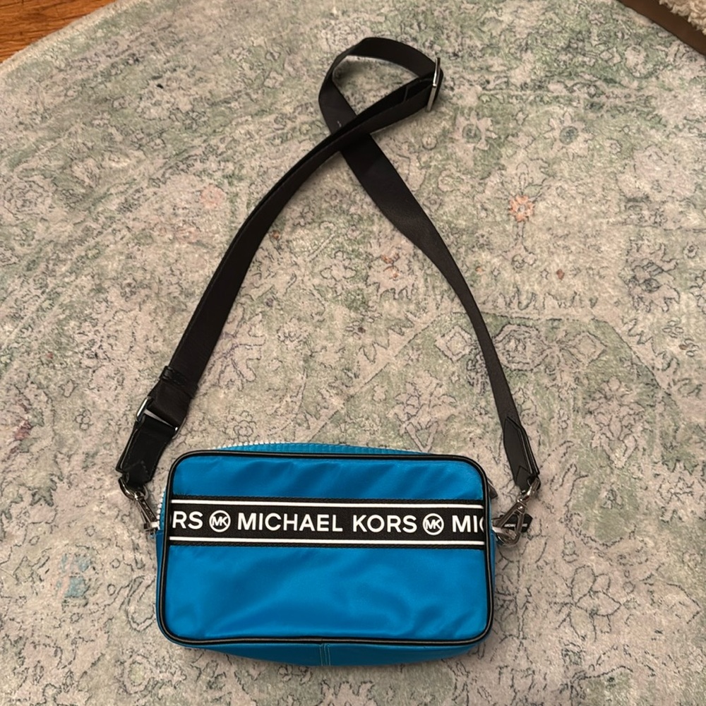 Michael Kors blue purse